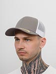 Бейсболка FLEXFIT арт. 6606RT (серый / белый)